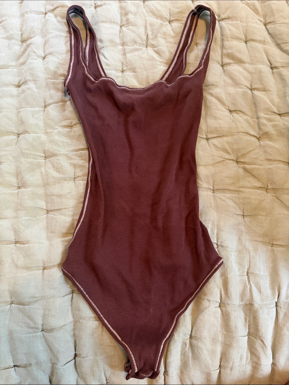 SKIMS Ribbed One-Piece Bodysuit